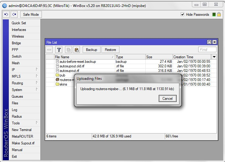 Настройка Mikrotik