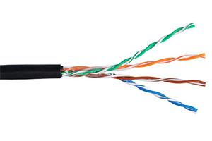 NETLAN U/UTP 4 пары, Кат.5е, внешний, PE -40C, одножильный, 100МГц